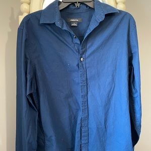 Mens blue dress shirt